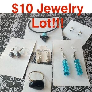 Jewelry Lot - EVERYTHING shown for $10 (all together) Necklace, earrings & ring!